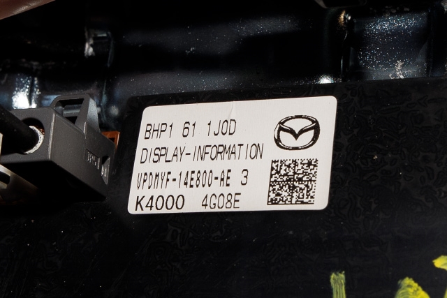 Bilstereo navigasjon til Mazda 3 2013-2016 (Type III, Fase 1) (MAZDA|BPN2-66-9C0B|)