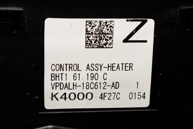 Varmeapparat betjening til Mazda 3 2013-2016 (Type III, Fase 1) (MAZDA|BHT1-61-190 C|)