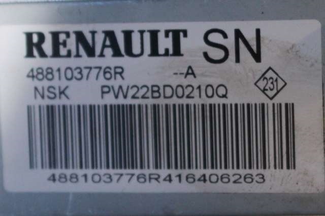 Rattaksel elektrisk servo til Renault Zoe 2013-2019 (Fase 1)  (RENAULT|4881 03776R|)