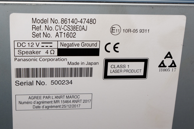 Bilstereo navigasjon til Toyota Prius 2016-2023 (Type IV) (combi) (combi) (TOYOTA|86140-47480|)