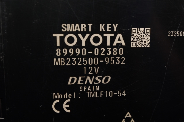 Styreenhet nøkkelfri/keyless til Toyota Auris 2015-2019 (Type II, Fase 2)  (TOYOTA|89990-02380|)