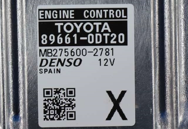 Styreenhet motor til Toyota Yaris 2014-2020 (Type III, Fase 2)  (DENSO|275600-2781|89661-0DT20|)