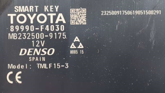 Styreenhet nøkkelfri/keyless til Toyota C-HR 2016-->> (TOYOTA|89990-F4030|)