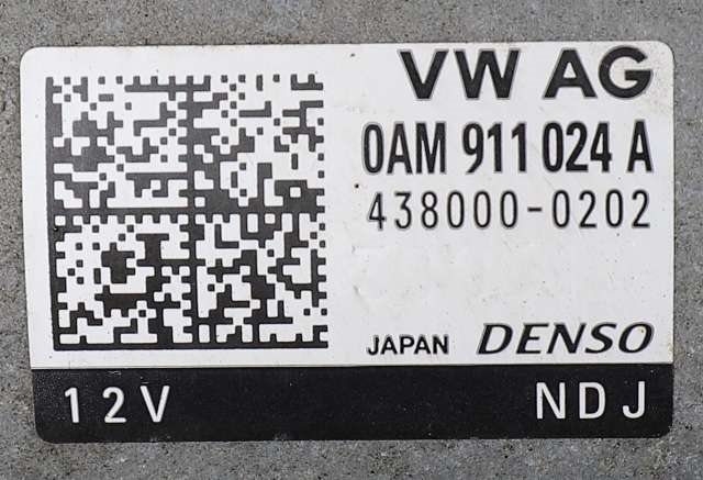 Starter til VW Polo 2014-2017 (Type V, Fase 2) (DENSO|438000-0202|0AM 911 024 A|)
