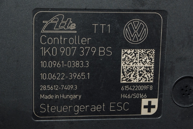 ABS sentral til VW Touran 2010-2015 (Type I, Fase 3)  (VAG|1K0 614 517 EG|1K0 907 379 BS|)