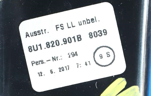 Dashbord friskluftdyse venstre til Audi Q3 2015-2018 (Type I, Fase 2) (VAG|8U1 820 901 B|)