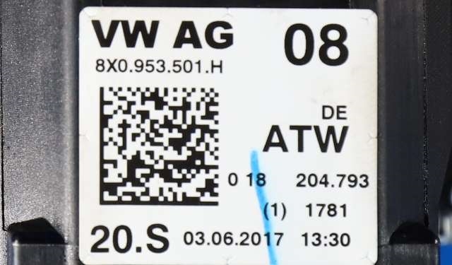 Bryter combi til Audi Q3 2015-2018 (Type I, Fase 2)  (VAG|8X0 953 501 H|)