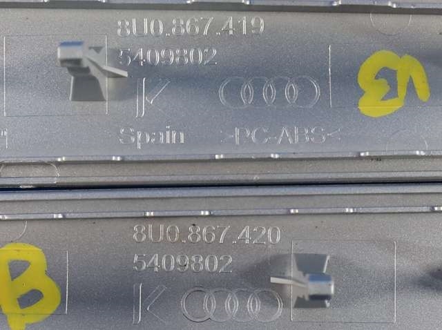 Lister til Audi Q3 2015-2018 (Type I, Fase 2)