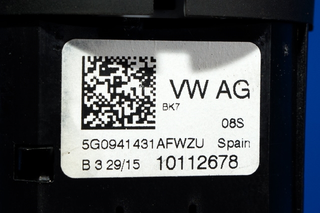 Bryter lys til VW Polo 2014-2017 (Type V, Fase 2)  (VAG|5G0 941 431 AF|)