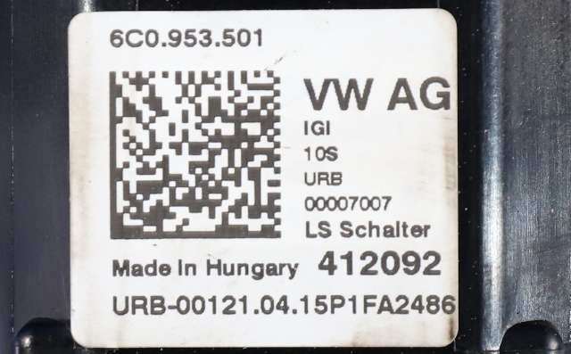 Bryter combi til VW Polo 2014-2017 (Type V, Fase 2)  (VAG|6C0 953 501|)