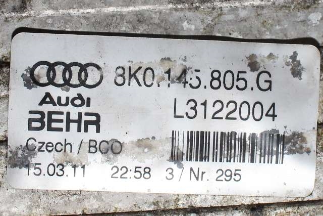 Intercooler til Audi Q5 2008-2012 (Type I, Fase 1)  (VAG|8K0 145 805 G|)