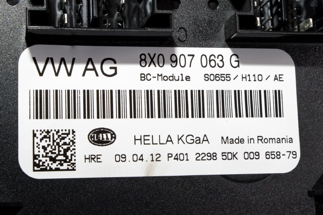 Styreenhet comfort (BCM) til Audi A1 2010-2014 (Type I, Fase 1)  (HELLA|5DK 009 658-79|8X0 907 063 G|)