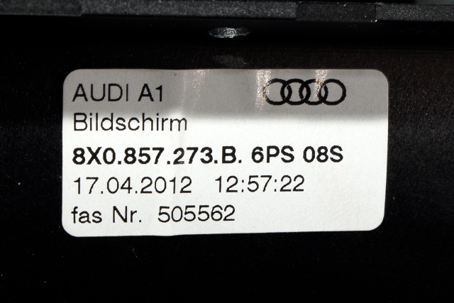 Instrument head-up display (HUD) til Audi A1 2010-2014 (Type I, Fase 1)