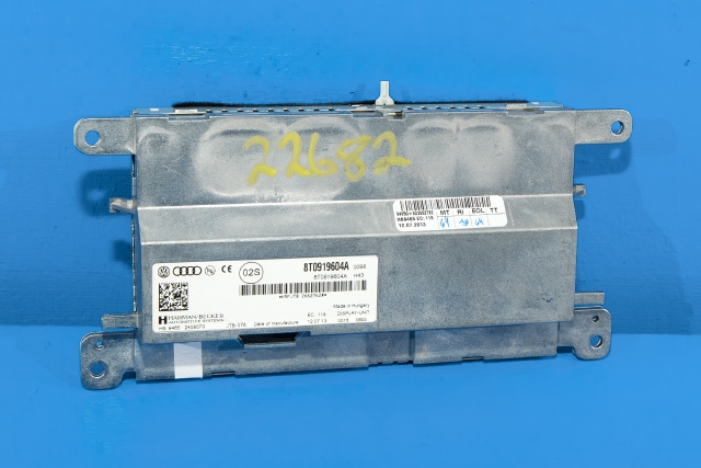 Bilstereo navigasjon skjerm til Audi A4 2007-2014 (Type IV) (B8) (B8) (VAG|8T0 919 604 A|)