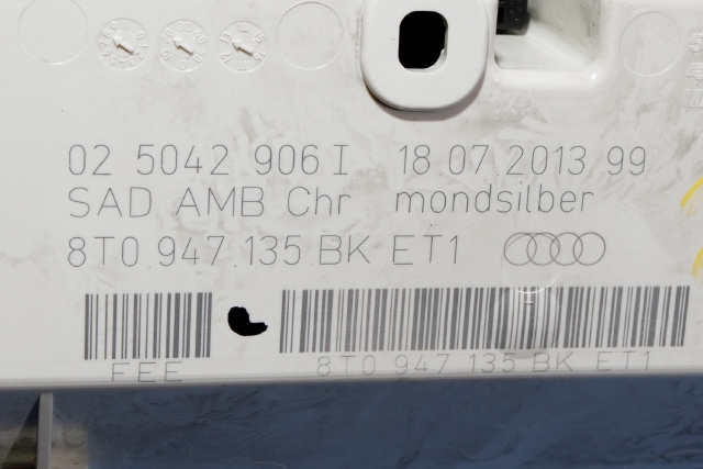 Taklyspanel til Audi A4 2007-2014 (Type IV) (B8) (B8) (VAG|8T0 947 135 BK|)