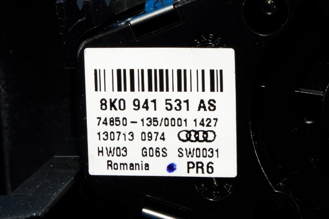 Bryter lys til Audi A4 2007-2014 (Type IV) (B8) (B8) (VAG|8K0 941 531 AS|)