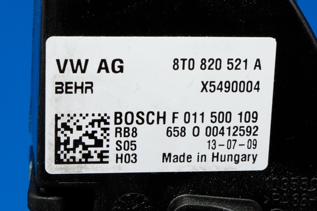 Varmeapparat motor til Audi A4 2007-2014 (Type IV) (B8) (B8)