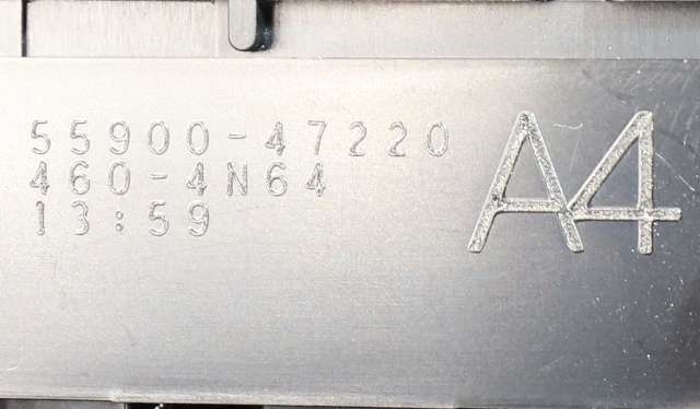 Varmeapparat betjening til Toyota Prius 2016-2023 (Type IV) (combi) (combi) (TOYOTA|55900-47220|)