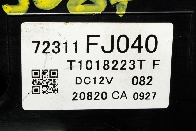 Varmeapparat betjening til Subaru XV 2012-2017 (Type I) (SUBARU|72311-FJ040|)