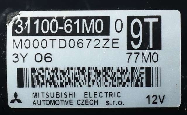 Starter til Suzuki SX4 S-CROSS 2013-->> (Type II)  (MITSUBISHI|M000TD0672|31100-61M00|)