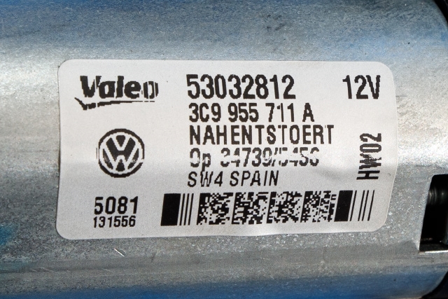 Viskermotor bakrute til VW Passat 2011-2015 (B7) (B7) (VAG|3C9 955 711 A|)