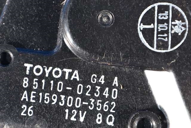 Viskermotor frontrute komplett m/overføring til Toyota Auris 2013-2015 (Type II, Fase 1) (DENSO|159300-3562|85110-02340|)