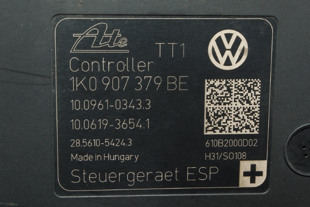 ABS sentral til VW Golf VI 2008-2012  (VAG|1K0 614 517 CR|1K0 907 379 BE|)
