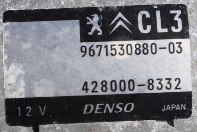 Starter til Citroën C3 2016-->> (Type III)  (DENSO|428000-8332|96 715308 80|)