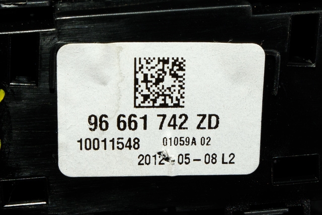 Bilstereo navigasjon betjeningspanel til Citroën DS5 2012-2017 (CITROEN|96 661742 ZD|98 023908 77|)