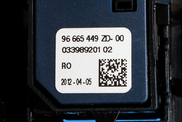 Bryter diverse til Citroën DS5 2012-2017 (CITROEN|96 665449 ZD|)