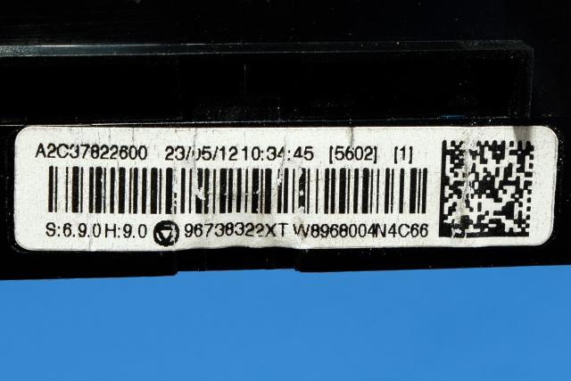 Varmeapparat betjening til Peugeot 3008 2009-2016 (Type I)  (PEUGEOT|96 738322 XT|)