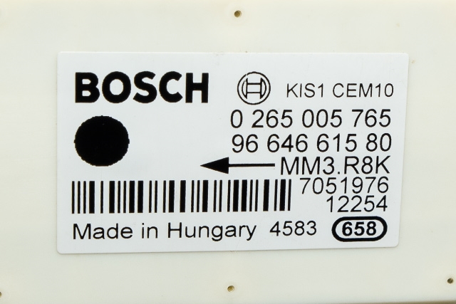 Sensor akselerasjonssensor/ESP DUO til Peugeot 3008 2009-2016 (Type I) (BOSCH|0 265 005 765|96 646615 80|)