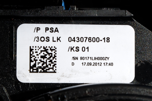 Bryter combi til Peugeot 3008 2009-2016 (Type I) (PEUGEOT|96 773912 XT|)
