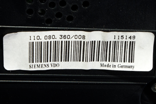 Instrumentpanel til VW Tiguan 2007-2011 (Type I, Fase 1)  (VDO|110.080.360/008|5N0 920 870 D|)