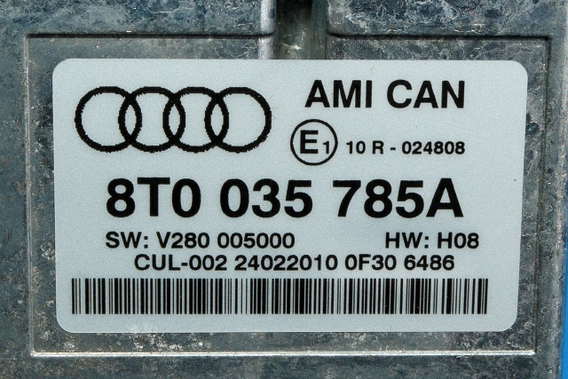 Bilstereo diverse til Audi A4 2007-2014 (Type IV) (B8) (B8) (VAG|8T0 035 785 A|)