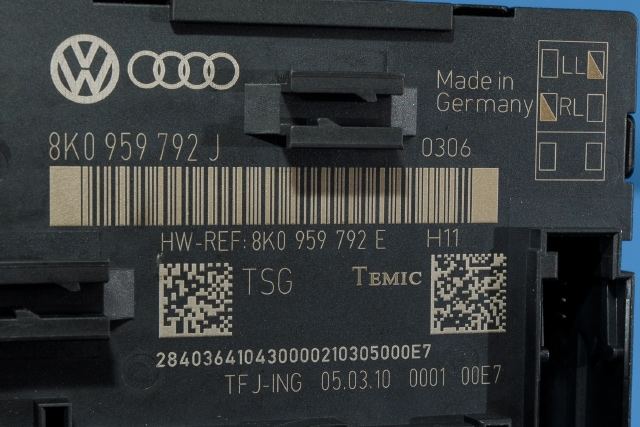 Styreenhet dør høyre foran til Audi A4 2007-2014 (Type IV) (B8) (B8) (VAG|8K0 959 792 J|)