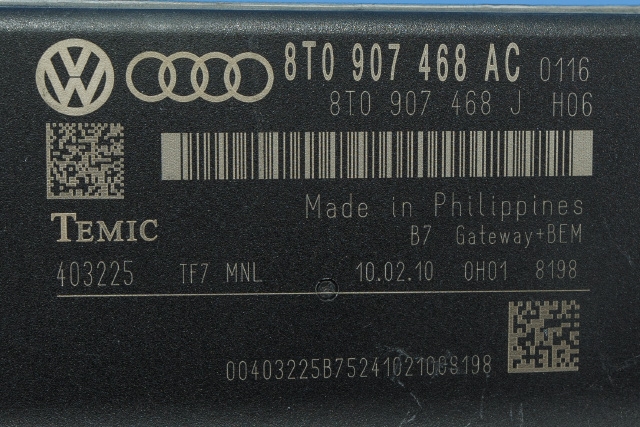 Styreenhet diverse til Audi A4 2007-2014 (Type IV) (B8) (B8) (VAG|8T0 907 468 AC|)