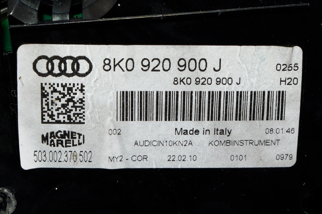 Instrumentpanel til Audi A4 2007-2014 (Type IV) (B8) (B8) (VAG|8K0 920 900 J|)