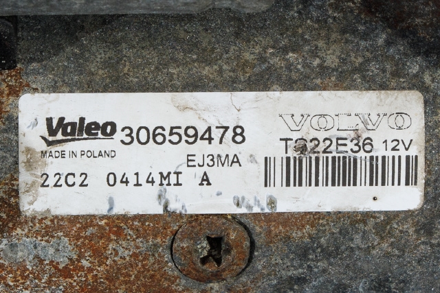 Starter diesel til Volvo V60 2010-2013 (Type I, Fase 1) (VALEO|TS22E36|30659478|)