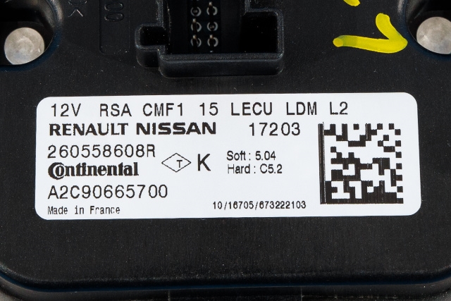Styreenhet xenon/ballast til Renault Captur 2013-2020 (Type I) (CONTINENTL|A2C90665700|2605 58608R|)
