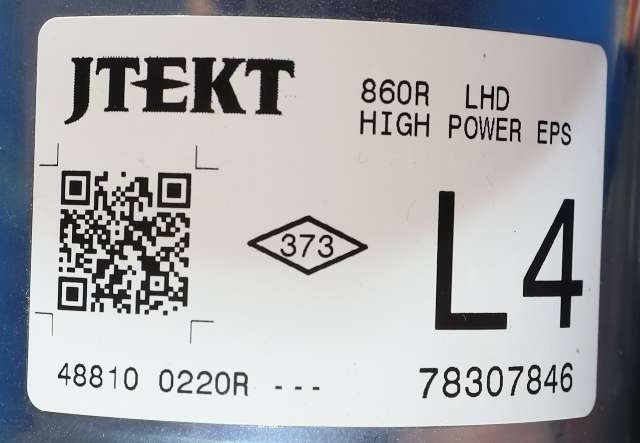 Rattaksel elektrisk servo til Renault Captur 2013-2020 (Type I) (JEKT|Q003TA1080ZE|6700 003801-A|)