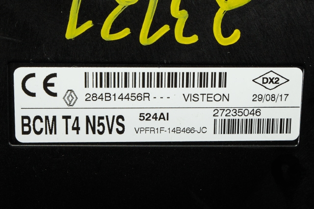 Styreenhet comfort (BCM) til Renault Captur 2013-2020 (Type I) (RENAULT|284B 14456R|)