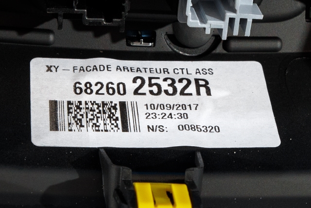 Dashbord friskluftdyse midtkonsoll til Renault Captur 2013-2020 (Type I) (RENAULT|6826 02532R|)