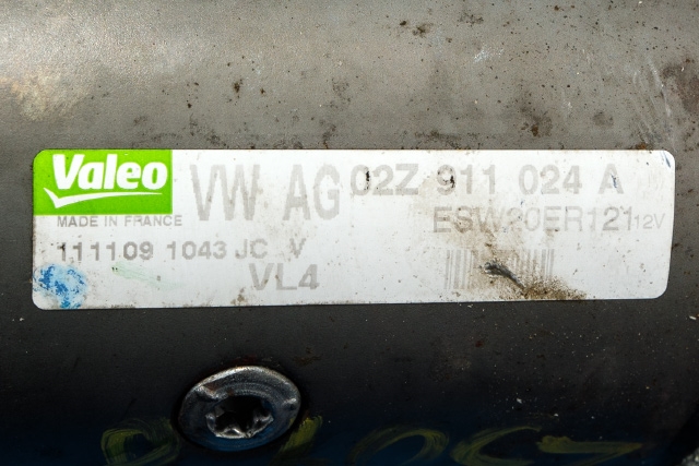 Starter diesel til Audi A3 2009-2012 (Type II, Fase 2) (VAG|02Z 911 024 A|)