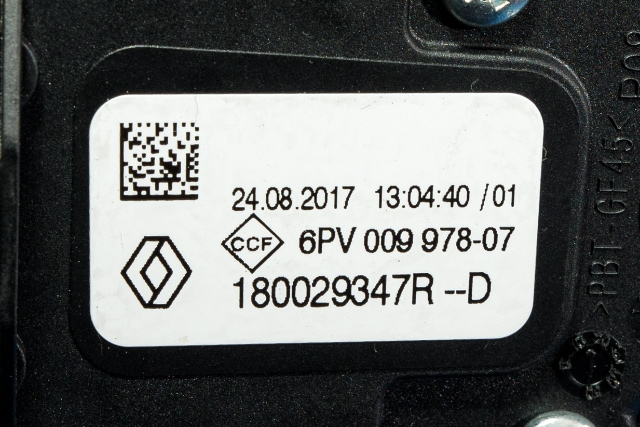 Pedal gass til Renault Captur 2013-2020 (Type I) (HELLA|6PV 009 978-07|1800 29347R-D|)