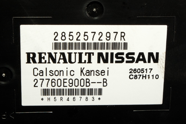 Styreenhet klima/aircondition til Renault Captur 2013-2020 (Type I) (RENAULT|2852 57297R|)