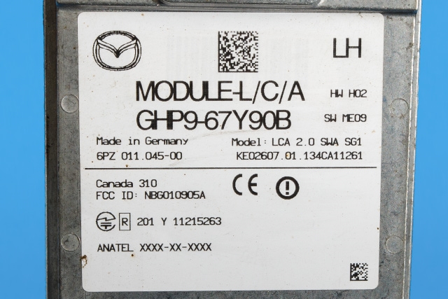 Sensor radar til Mazda 6 2013-2015 (Type III, Fase 1) (MAZDA|GHP9-67-Y90B|)
