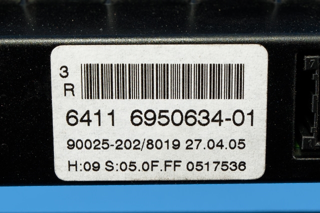 Varmeapparat betjening til BMW 5-Serie 2003-2010 (E60/E61) (E60/E61) (BMW|6 950 634|)