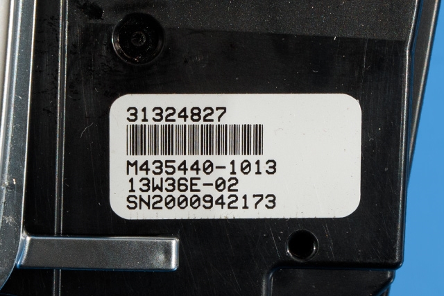 Bilstereo navigasjon betjeningspanel til Volvo V70 2014-2016 (Type III, Fase 2) (VOLVO|31324827|)
