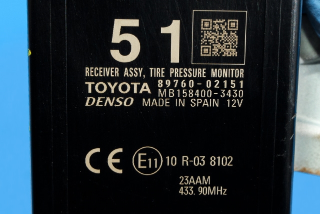 Sensor dekktrykk til Toyota Auris 2015-2019 (Type II, Fase 2) (DENSO|158400-3430|89760-02151|)